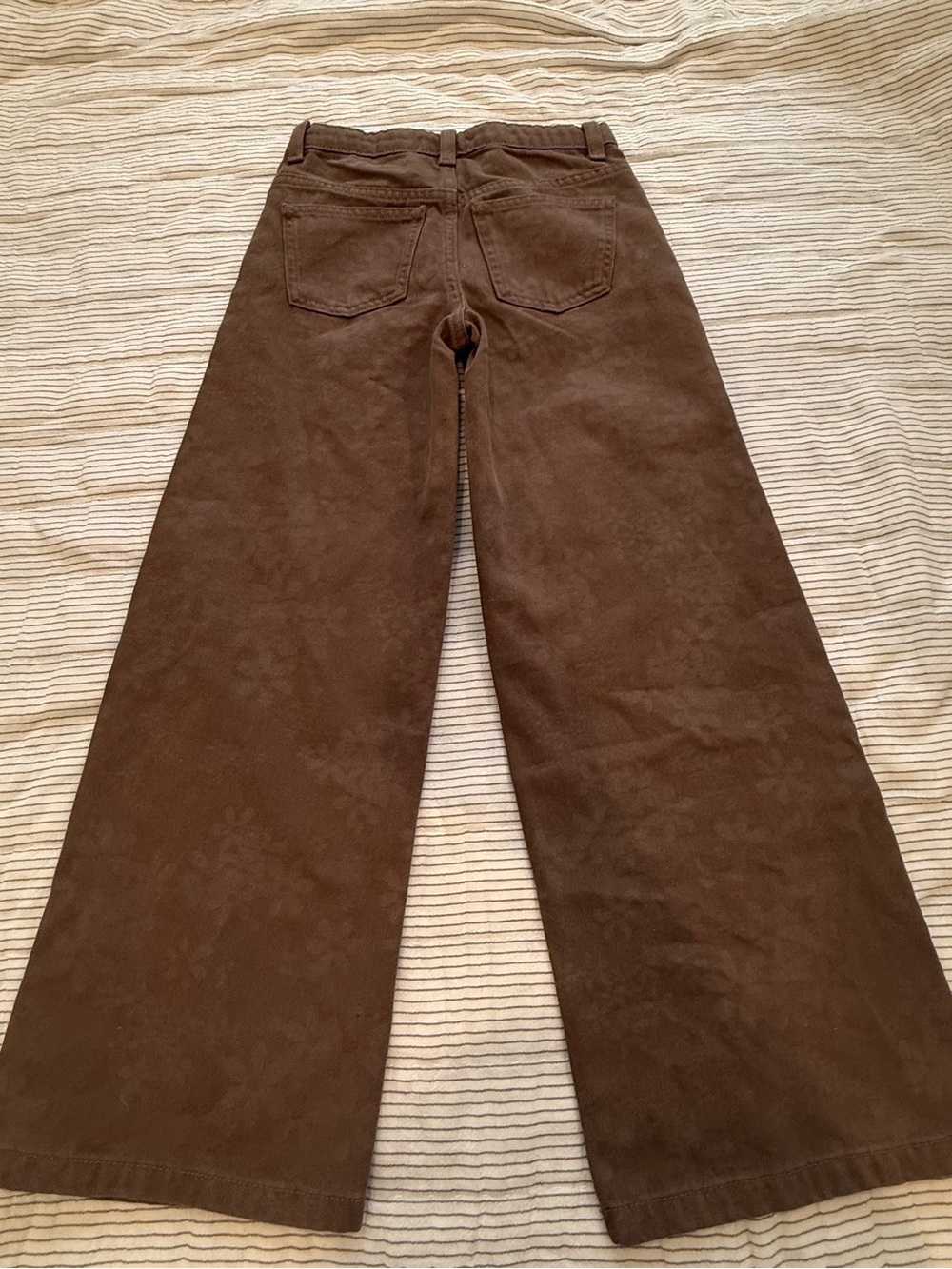 Wide Leg Brown Floral  Pants